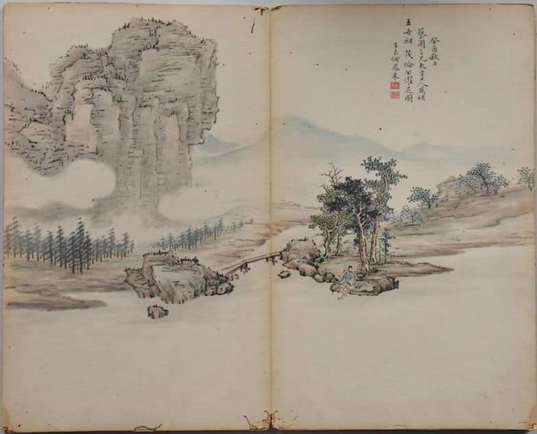 明清之際書畫家的交流情形 濯足於溪澗 漫步在雲間